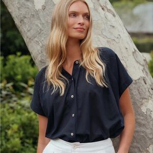 Jenni Kayne Navy Willow Blouse